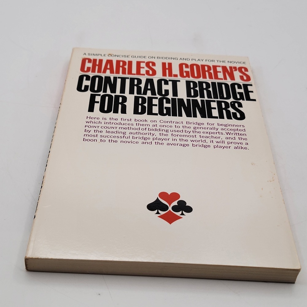 Charles Goren Contract Bridge For Beginners Paperback Fireside Instructional EX